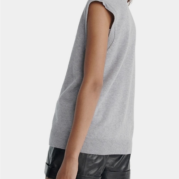 The Kooples Merino Wool Jewel-Button Sweater Vest - Picture 3 of 10